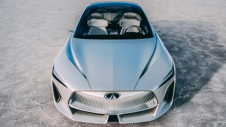 Hình ảnh teaser hé lộ thiết kế đèn hậu tròn đặc trưng của Infiniti Q50 thế hệ mới.