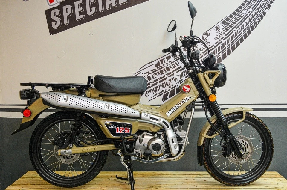 Honda CT125 sở hữu nhiều chi tiết thiết kế độc đáo, phục vụ cho mục đích di chuyển đa địa hình.
