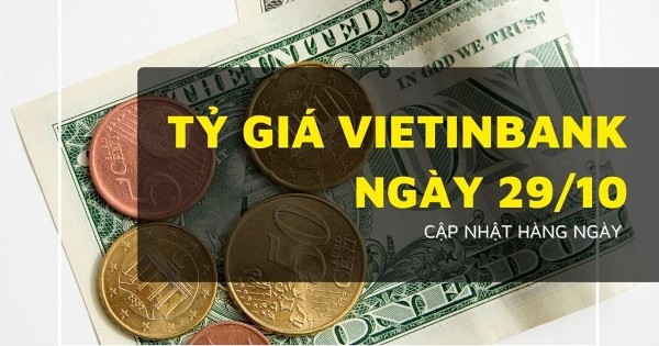 Biểu đồ tỷ giá ngoại tệ tại ngân hàng VietinBank.