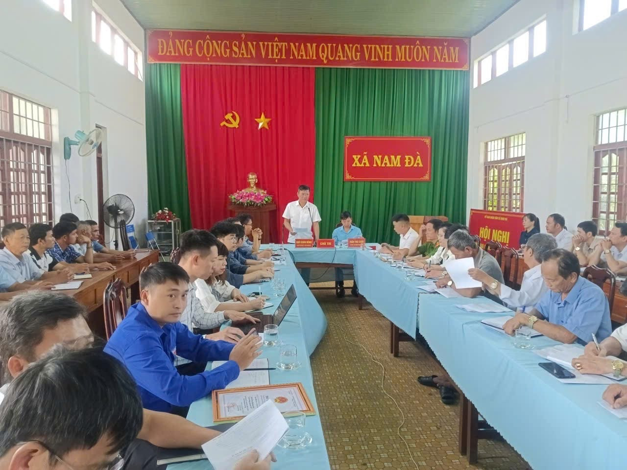 UBND xã Nam Đà triển khai phương an