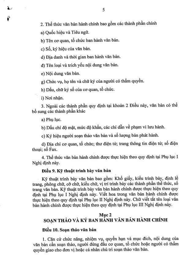 Quy định về công tác văn thư, quản lý văn bản; thể thức, kỹ thuật trình bày văn bản, bản sao văn bản; viết hoa; mẫu trình bày văn bản hành chính- Ảnh 5.