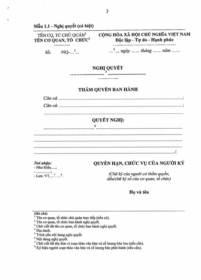 Quy định về công tác văn thư, quản lý văn bản; thể thức, kỹ thuật trình bày văn bản, bản sao văn bản; viết hoa; mẫu trình bày văn bản hành chính- Ảnh 42.