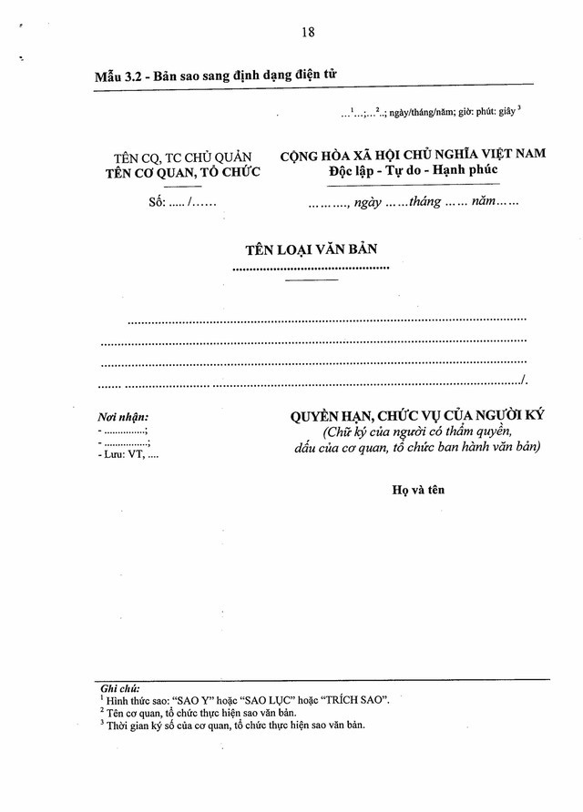 Quy định về công tác văn thư, quản lý văn bản; thể thức, kỹ thuật trình bày văn bản, bản sao văn bản; viết hoa; mẫu trình bày văn bản hành chính- Ảnh 57.