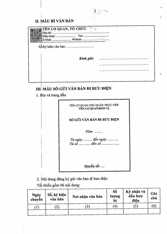 Quy định về công tác văn thư, quản lý văn bản; thể thức, kỹ thuật trình bày văn bản, bản sao văn bản; viết hoa; mẫu trình bày văn bản hành chính- Ảnh 59.