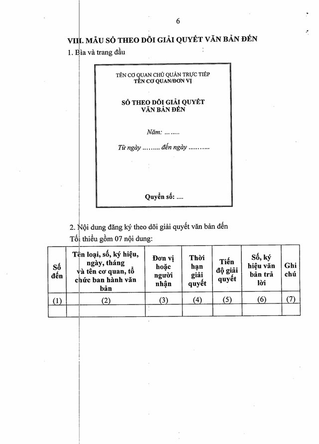 Quy định về công tác văn thư, quản lý văn bản; thể thức, kỹ thuật trình bày văn bản, bản sao văn bản; viết hoa; mẫu trình bày văn bản hành chính- Ảnh 63.