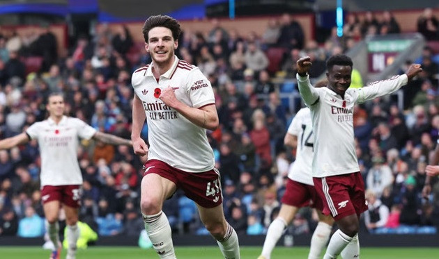Rice tỏa sáng ở Arsenal.