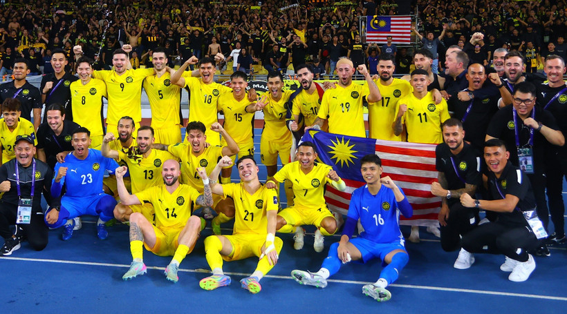 Hình ảnh Tuyển Malaysia sau trận thắng Tuyển Việt Nam. (Nguồn: AFC)