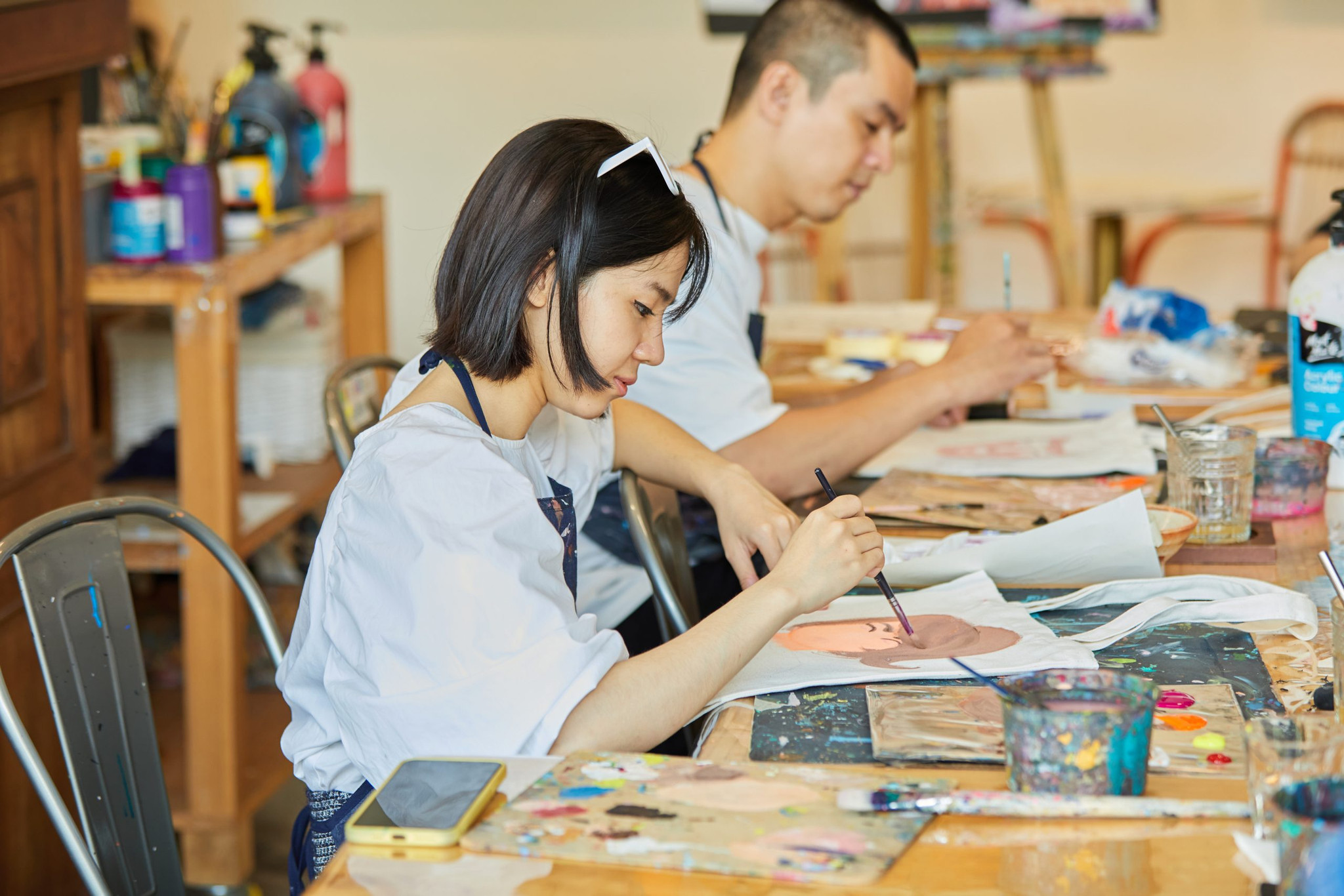 workshop vẽ tranh hà nội