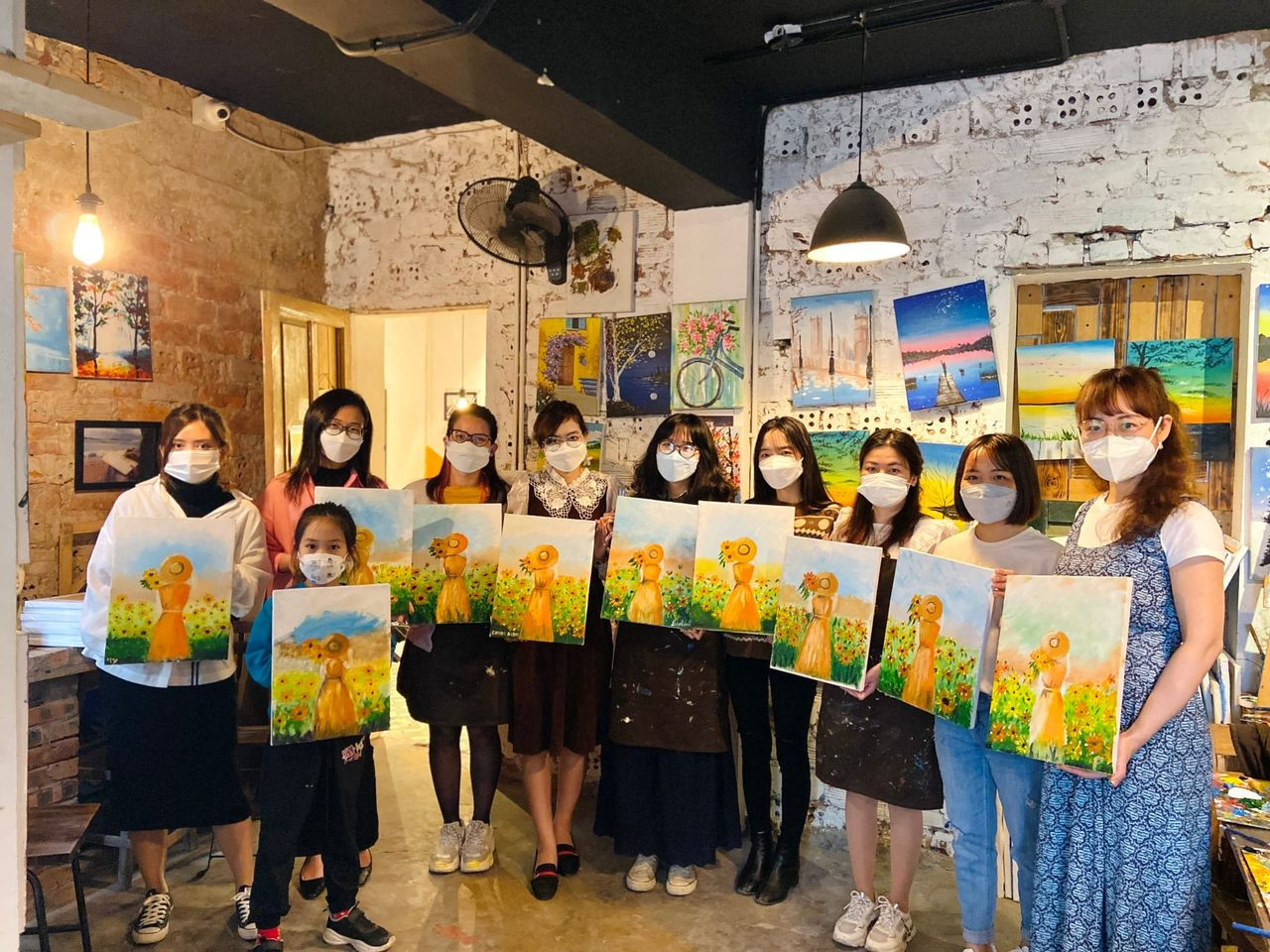 workshop vẽ tranh hà nội