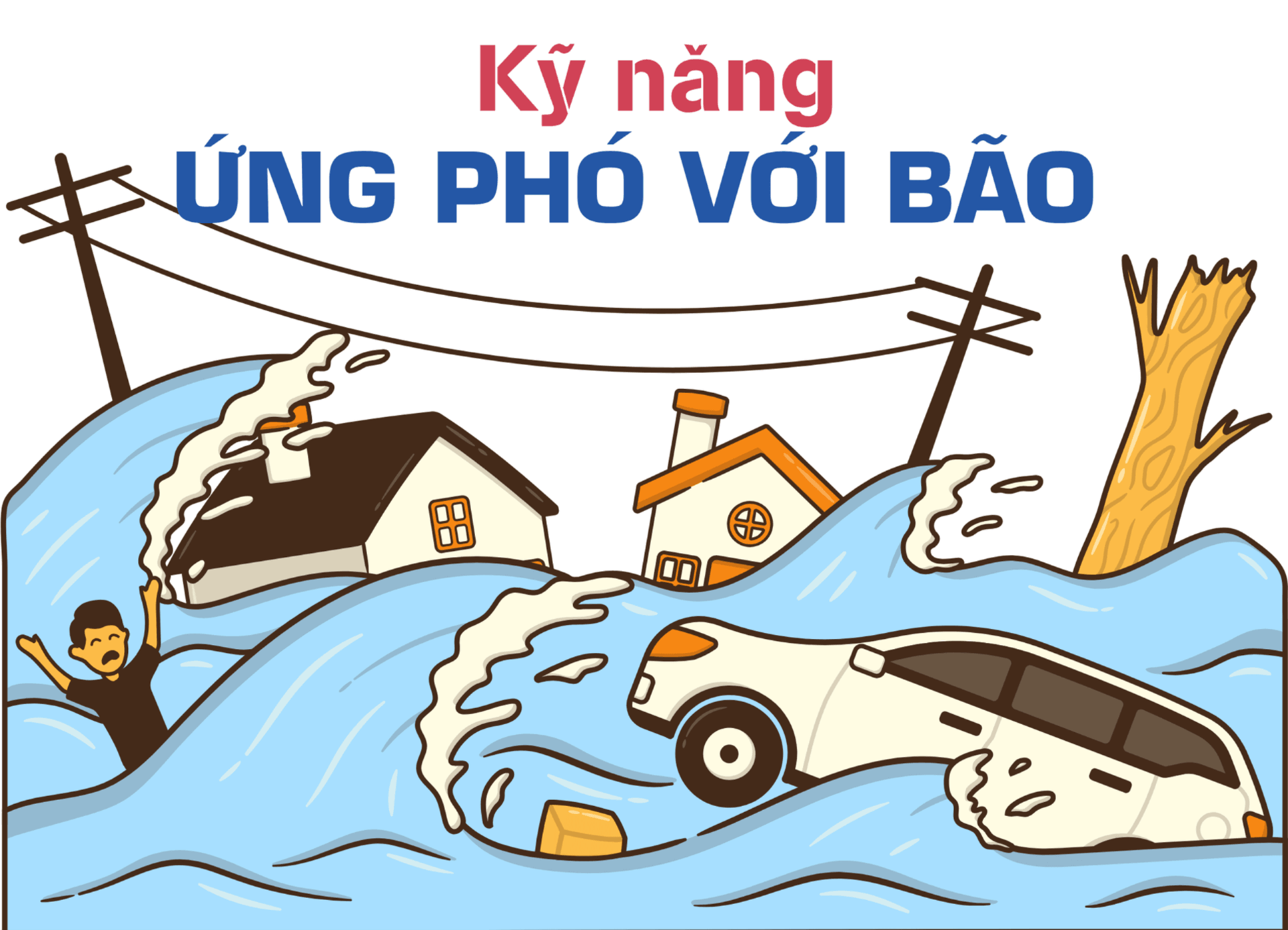 Cần biết kỹ năng ứng phó với bão lũ để giảm thiểu thiệt hại