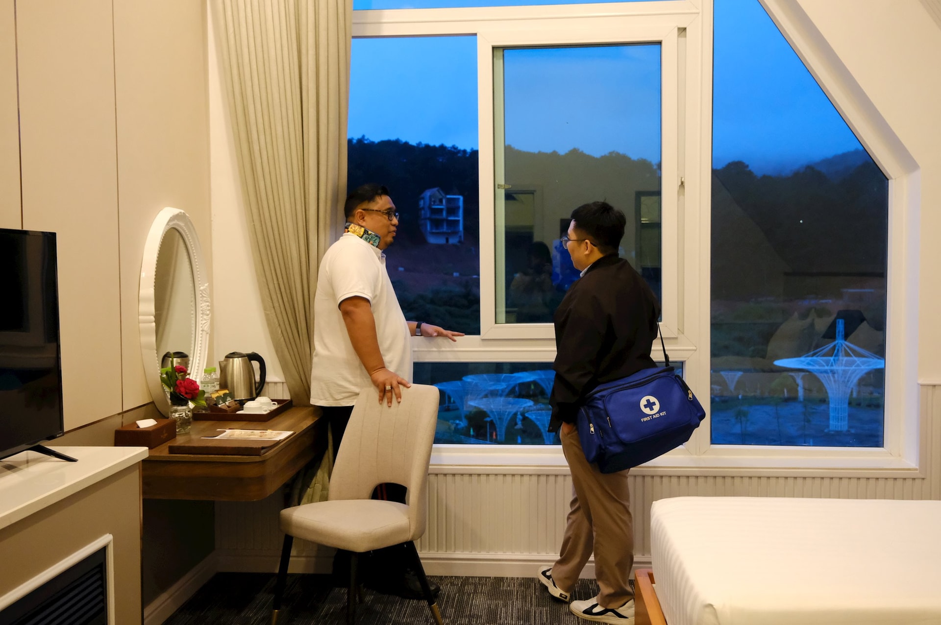 Presidenten för Malaysias rese- och turismförbund undersöker boendetjänster