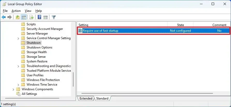 cach tat tinh nang khoi dong nhanh tren Windows 11 104