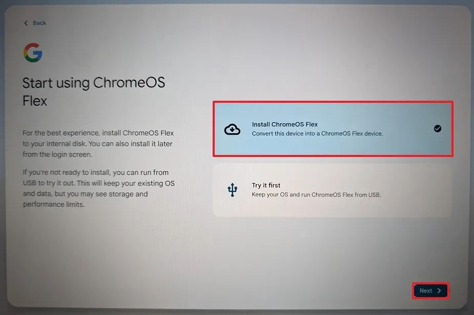 cach cai dat ChromeOS Flex tren may tinh Windows 10 khong duoc Windows 11 ho tro10