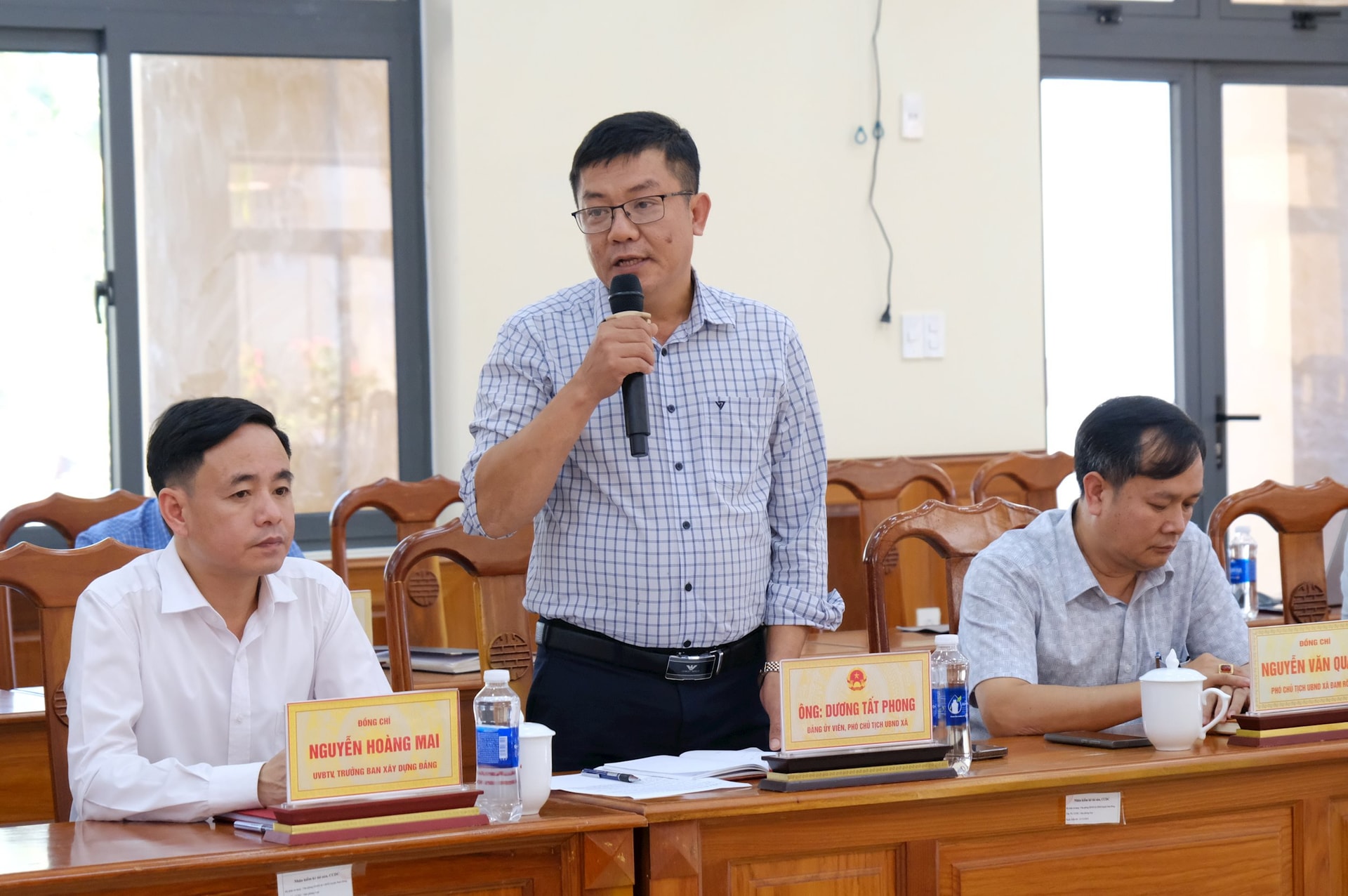 Vice ordförande för folkkommittén i Dam Rong 2 kommun talade