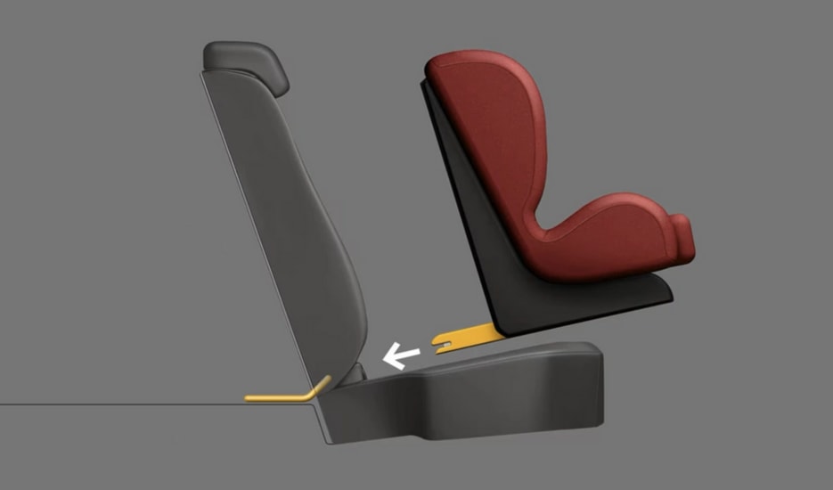 Hướng dẫn lắp ghế trẻ em bằng chốt ISOFIX.