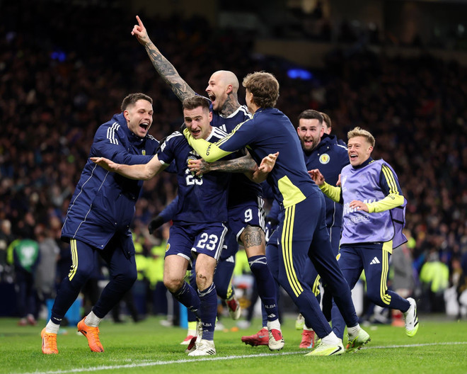 Scotland có trận thắng kịch tính để dự World Cup 2026. (Nguồn: Getty Images) scotland-world-cup-2026.jpg