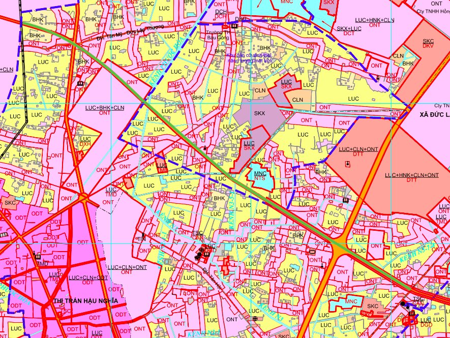 Bản đồ quy hoạch sử dụng đất huyện Đức Hoà 2021-2030