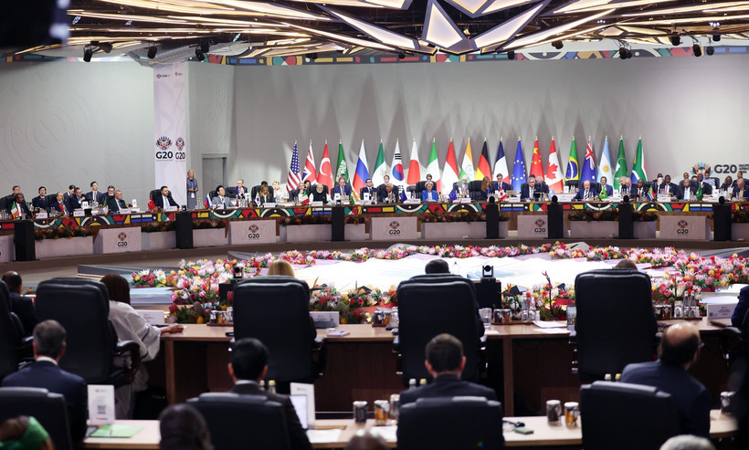 Toàn cảnh Hội nghị thượng đỉnh G20 ở Johannesburg, Nam Phi, ngày 22/11/2025. (Ảnh: Anadolu Agency/TTXVN)
