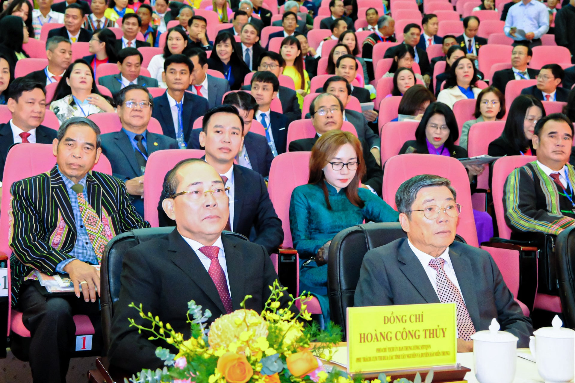 Đồng chí Hoàng Công Thủy, Phó Chủ tịch Ủy ban Trung ương MTTQ Việt Nam tham dự Đại hội