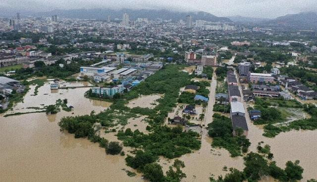 Tỉnh Songkla ngập trong biển nước những ngày gần đây (Ảnh: Astro)