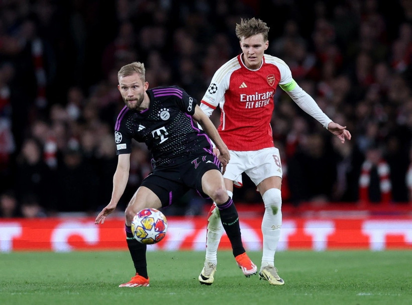 Arsenal-Bayern - trận cầu tâm điểm lượt 5 vòng phân hạng Champions League.