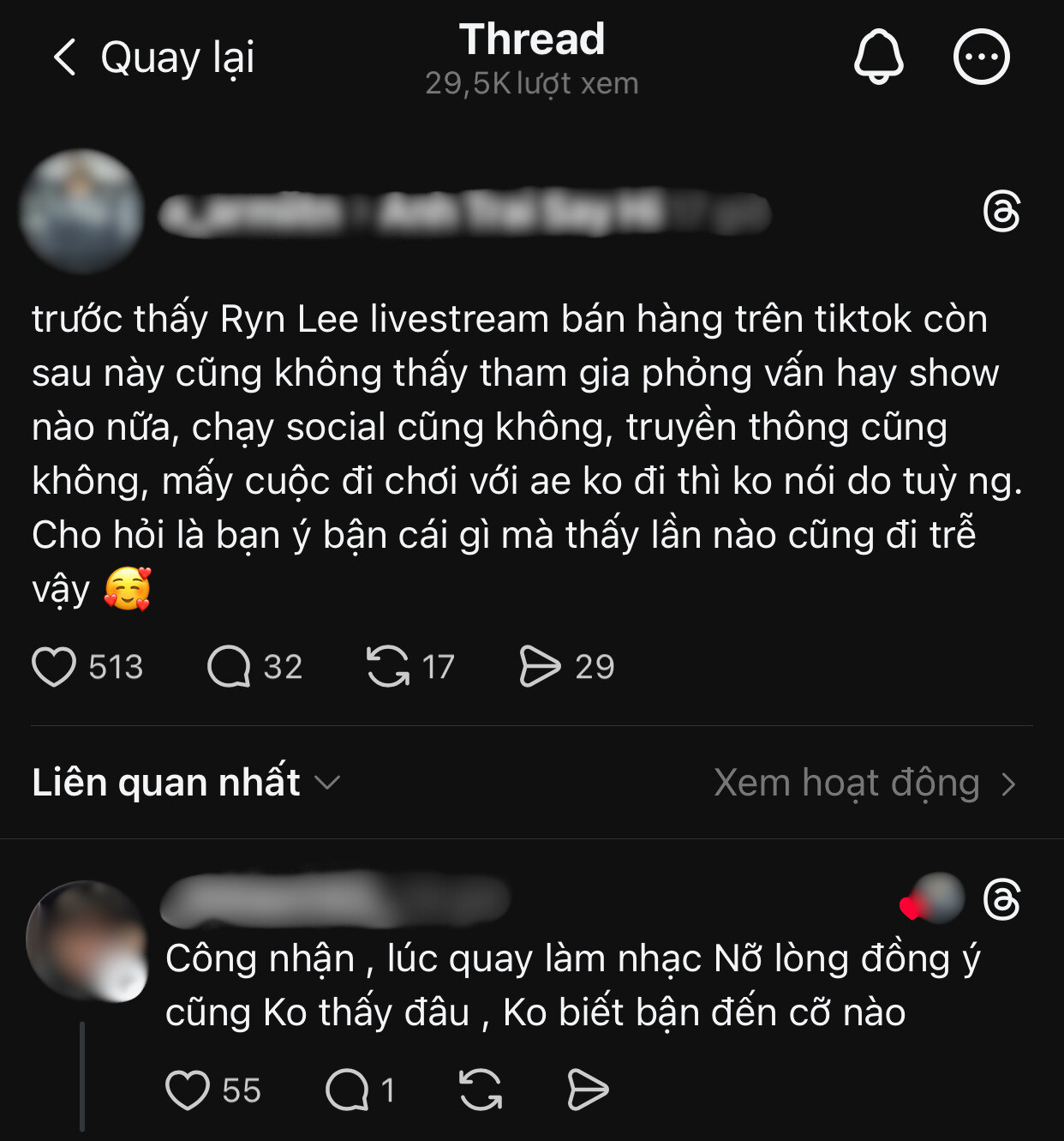 Cư dân mạng liên tục đặt những câu hỏi về vai trò của Ryn Lee trong quá trình làm nhạc nhóm