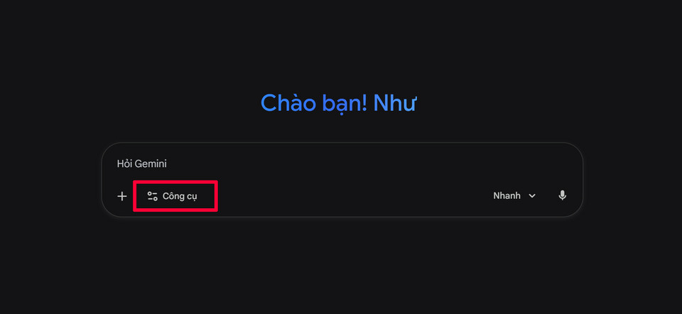Khung nhập văn bản để mô tả yêu cầu tạo infographic cho AI.