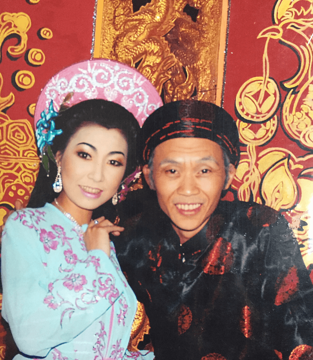 Danh hài Hoài Linh và ca sĩ Hà My thời còn trong mối quan hệ tình cảm.