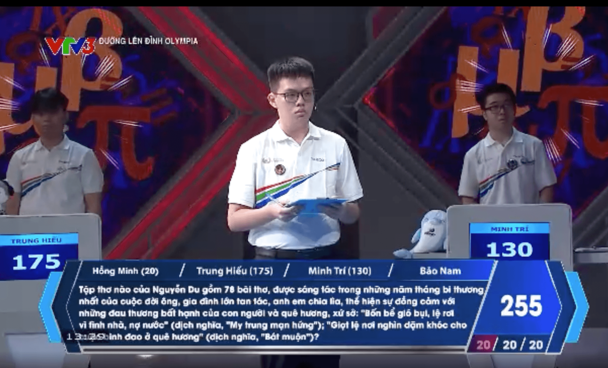 Đường lên đỉnh Olympia: Nam sinh Đồng Nai thi đấu áp đảo, giành vòng nguyệt quế thuyết phục- Ảnh 4.