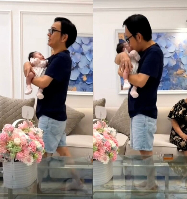 NSƯT Vũ Luân hạnh phúc khi lần đầu làm bố ở tuổi 53.