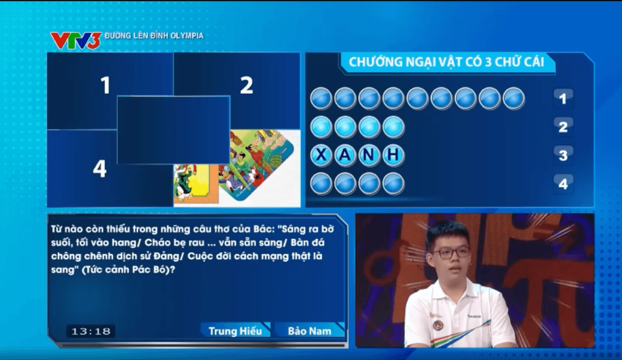 Đường lên đỉnh Olympia: Nam sinh Đồng Nai thi đấu áp đảo, giành vòng nguyệt quế thuyết phục- Ảnh 3.