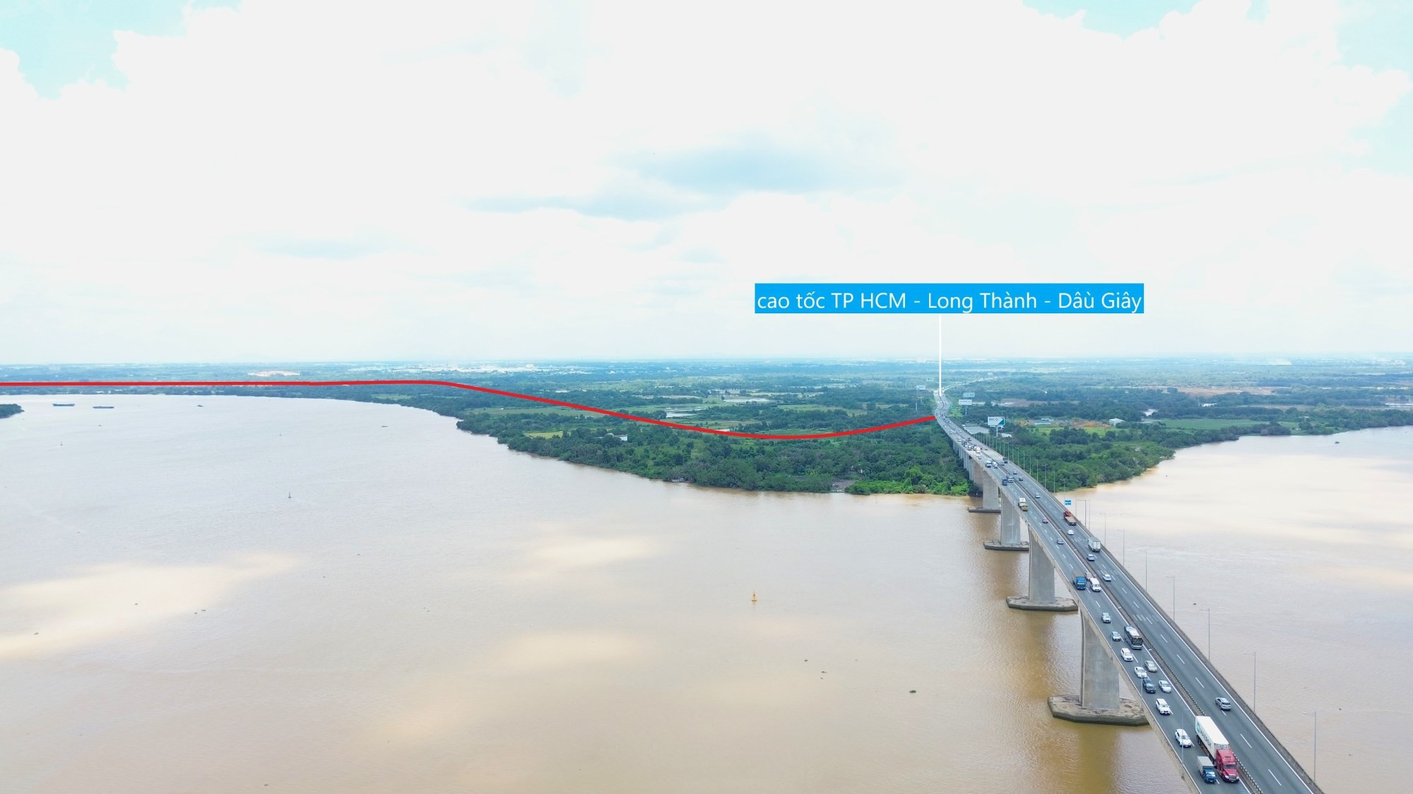 Hương Lộ 2 được kỳ vọng thúc đẩy phát triển các khu đô thị ven sông Đồng Nai.