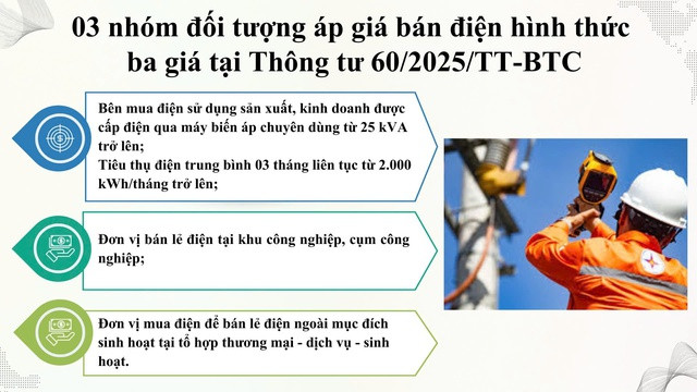 Những đối tượng nào buộc áp dụng mua bán điện theo hình thức ba giá?- Ảnh 2.