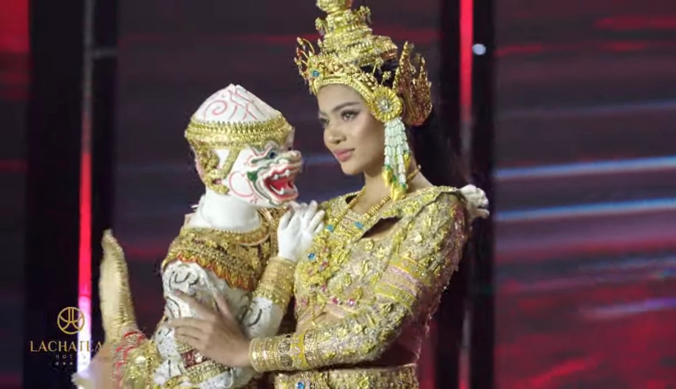Mai Ngô dùng chiêu khi diễn áo tắm ở bán kết Miss Charm- Ảnh 18.