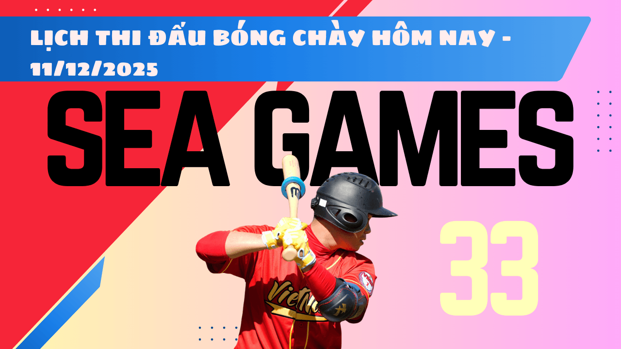 Lịch thi đấu bóng chày SEA Games 33 ngày 11 12 2025