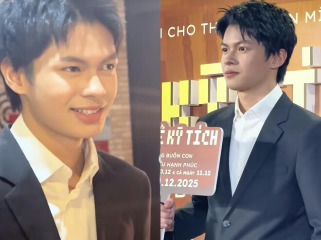 Vẻ điển trai của Trần Tú khi đi tham gia các buổi họp báo phim đang nhận được sự quan tâm của khán giả.