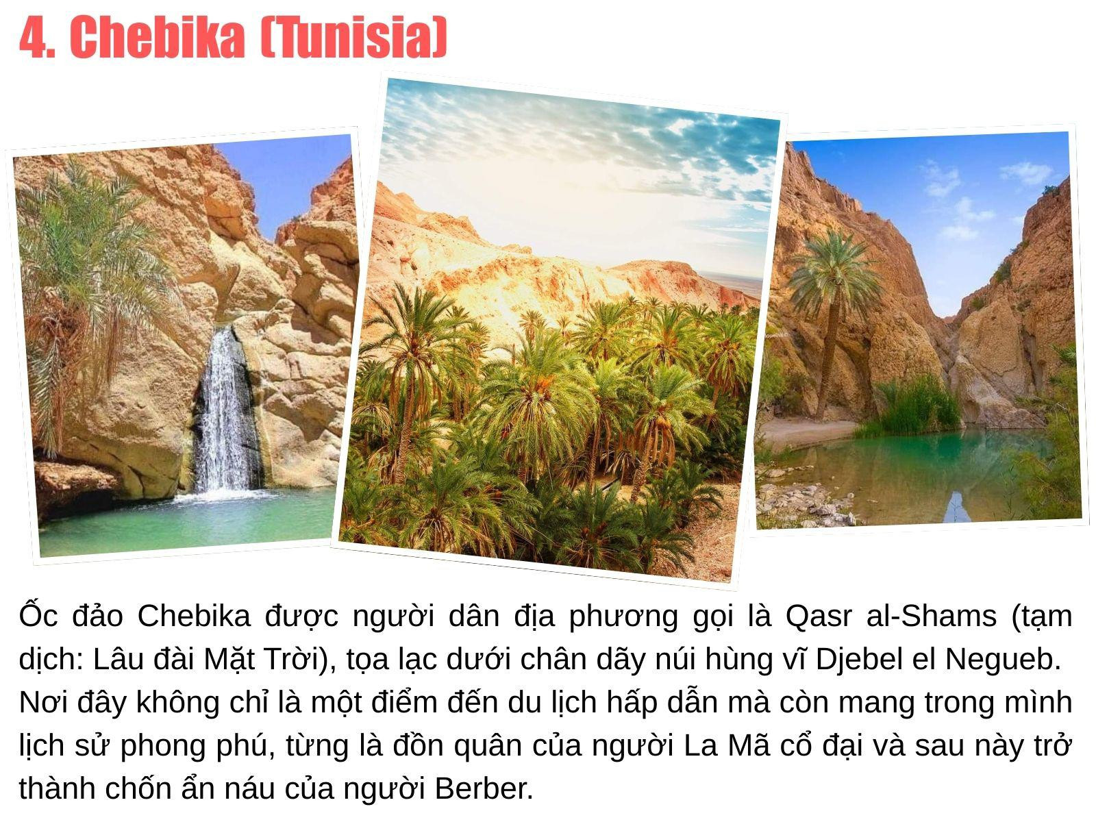 Hồ nước trong xanh màu ngọc lục bảo của Wadi Bani Khalid, nép mình giữa những vách đá và cây cọ.