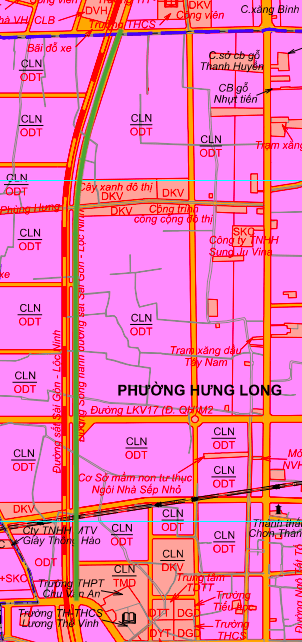 Bản đồ quy hoạch tuyến đường song hành đường sắt Sài Gòn – Lộc Ninh.