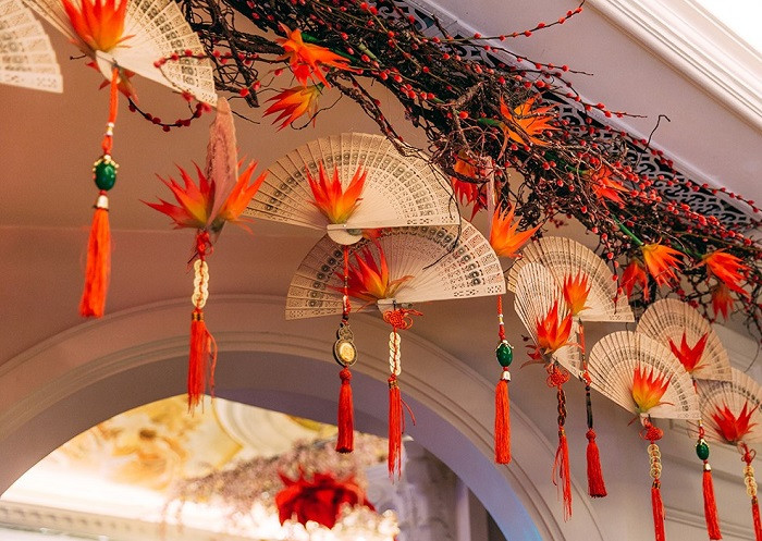 Trang trí cổng nhà ngày Tết