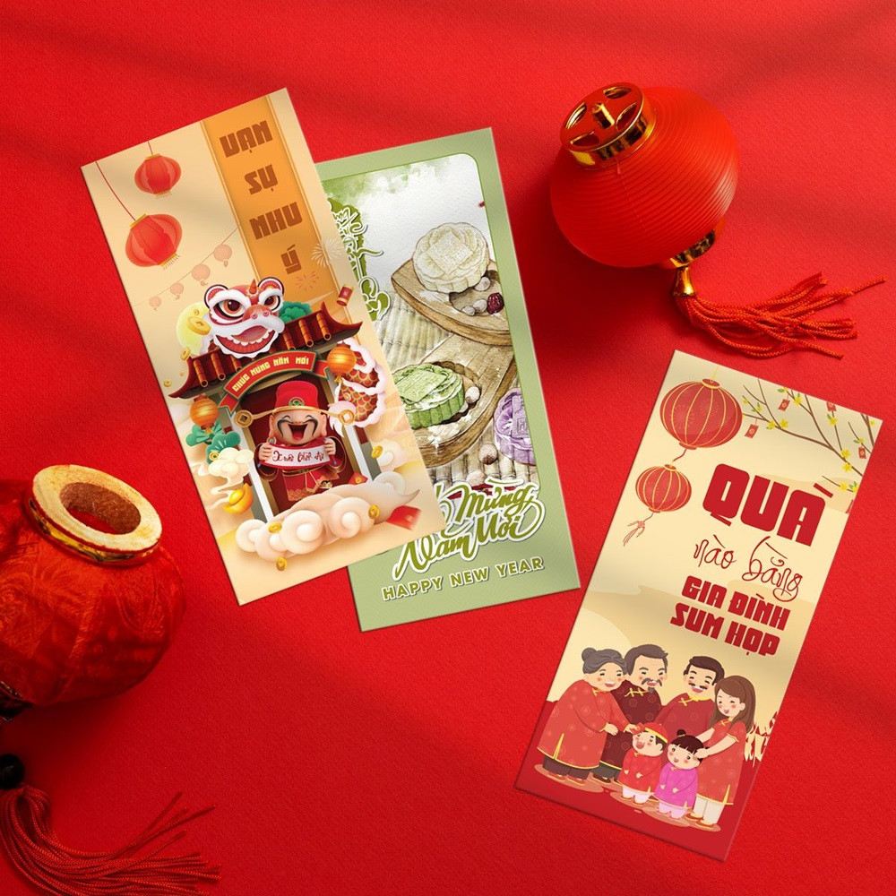 Phong bao lì xì là một nét văn hóa đặc trưng ngày Tết.