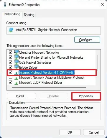 thiet lap dia chi IP tinh tren Windows 11.3