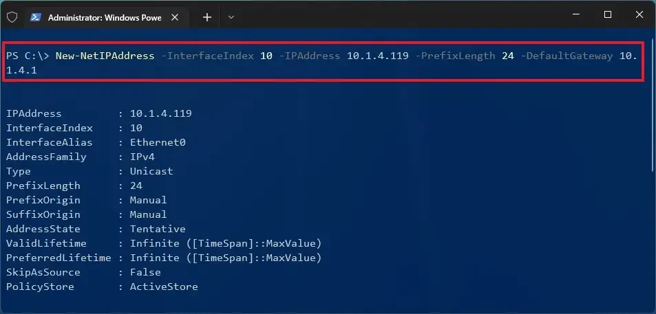 thiet lap dia chi IP tinh tren Windows 11.15