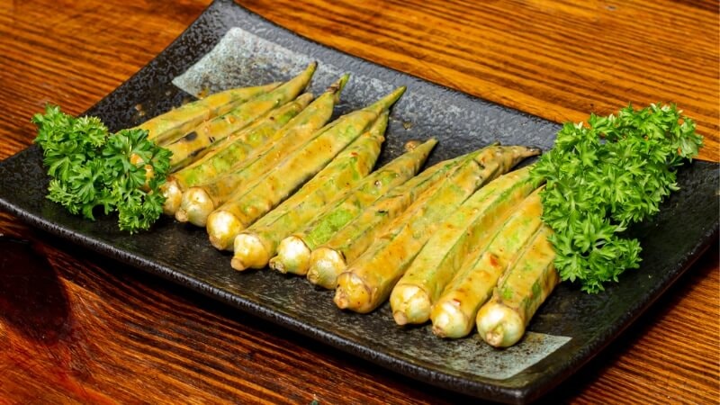 Đậu bắp nướng chao