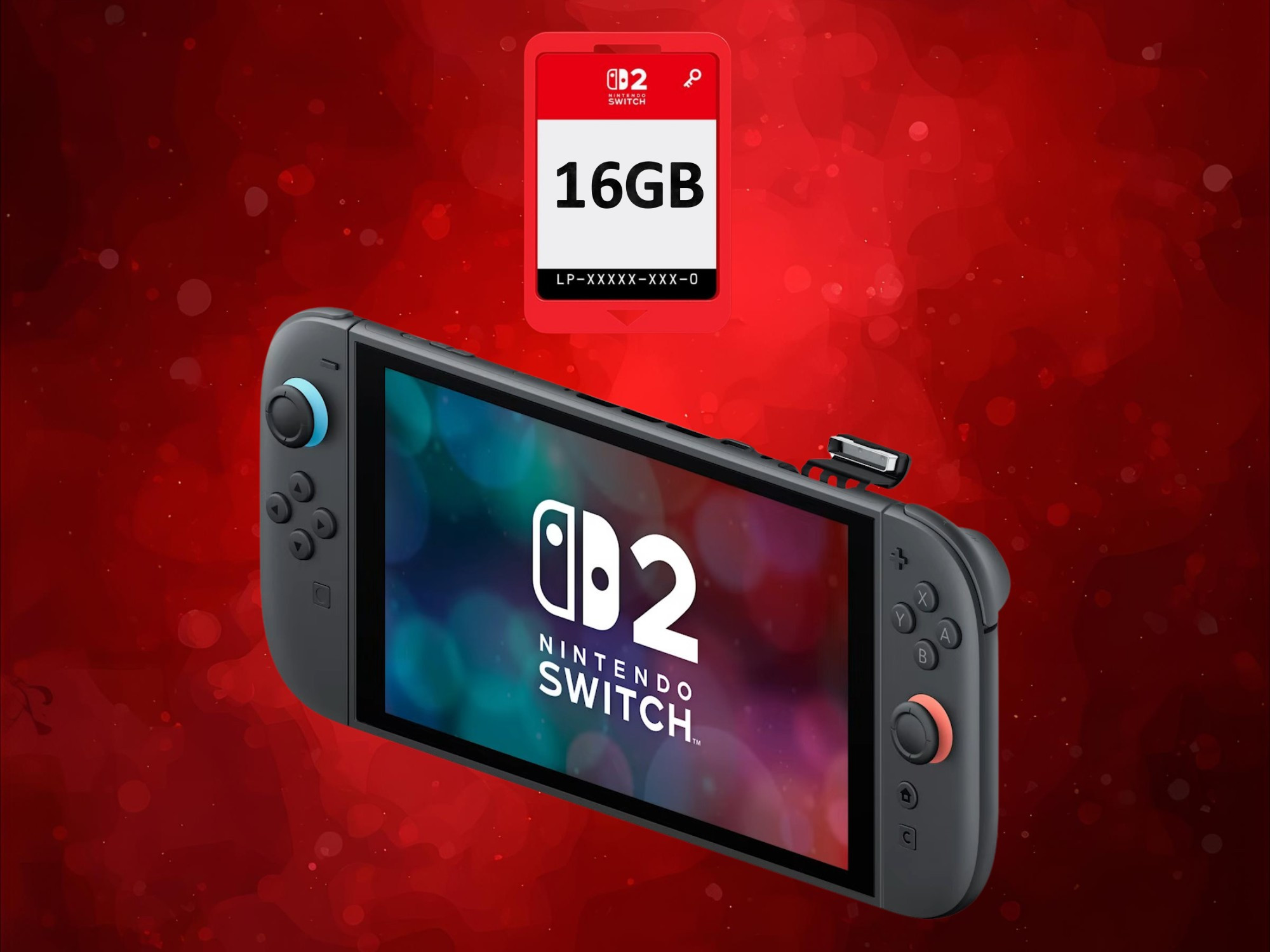 Nintendo Switch 2 được hiển thị với Game-Key Card 16GB
