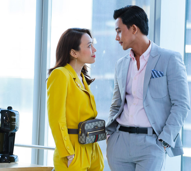 Mỹ Tâm và Mai Tài Phến trong một sự kiện chung.