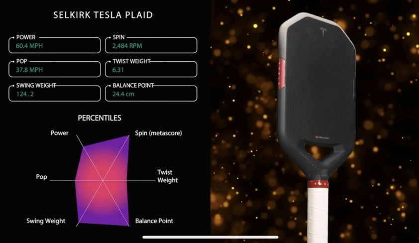 Trải nghiệm thực tế vợt Selkirk Tesla Plaid trên sân