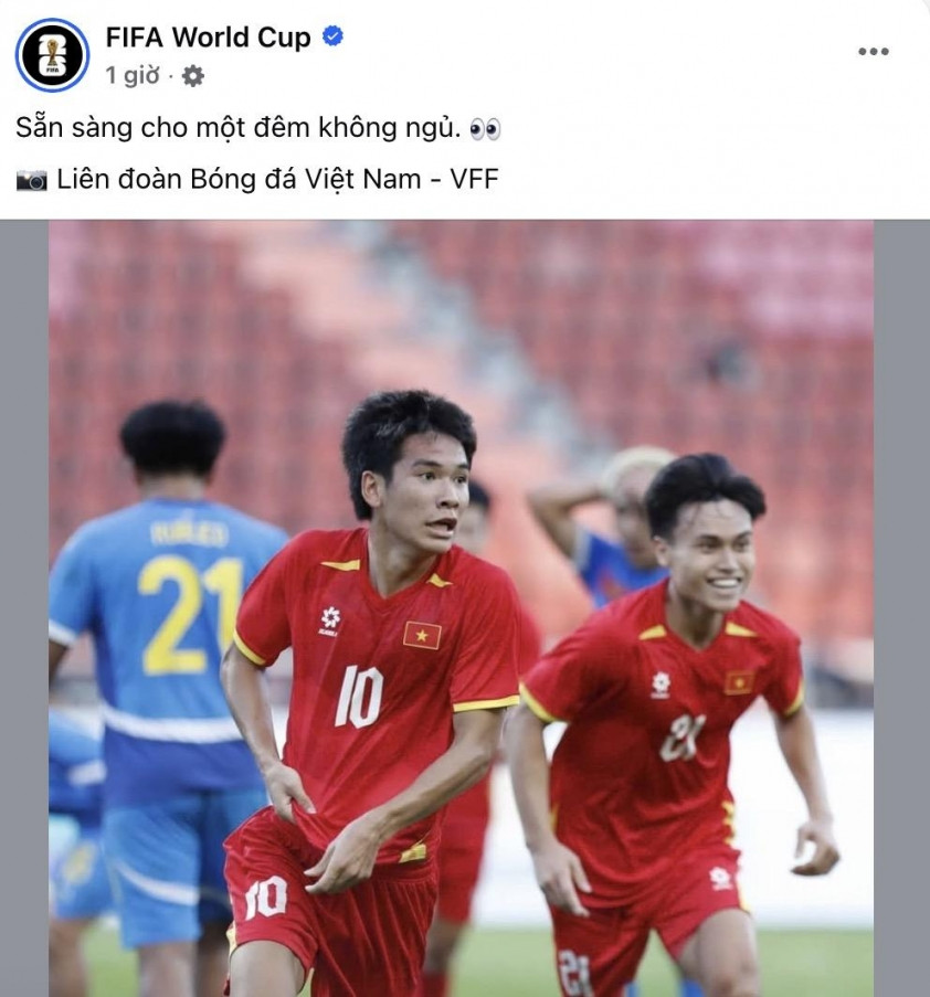 FIFA gửi thông điệp cổ vũ U22 Việt Nam trước chung kết SEA Games 33