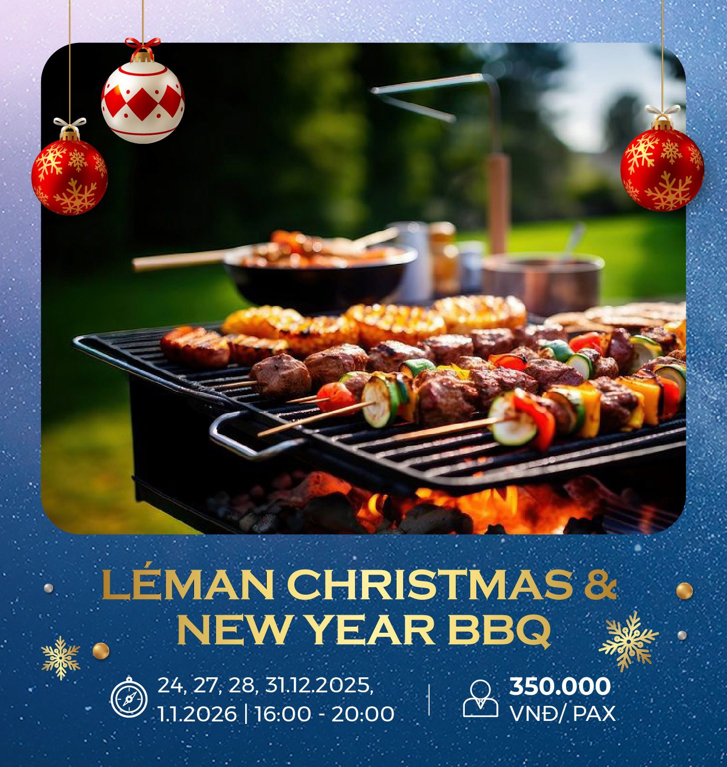 Tiệc BBQ lễ hội tại Vinpearl Golf Léman
