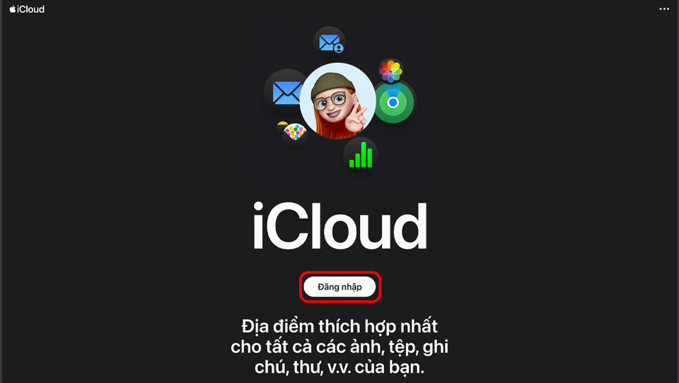 Đăng nhập iCloud