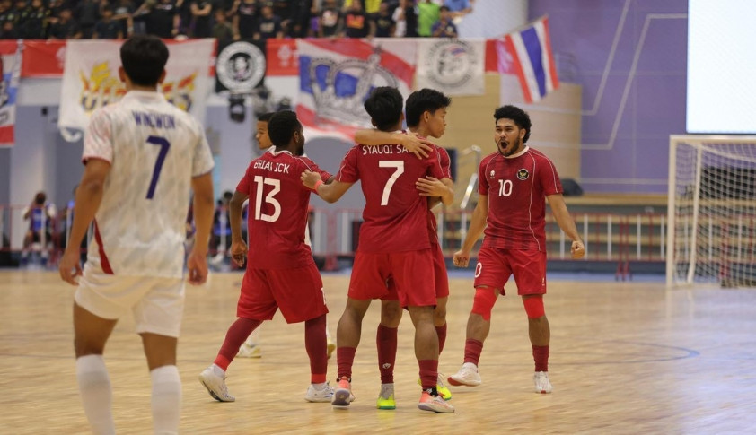 Cầu thủ Indonesia ăn mừng chiến thắng lịch sử tại SEA Games